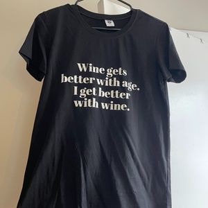 Funny Wine 🍷 black tshirt